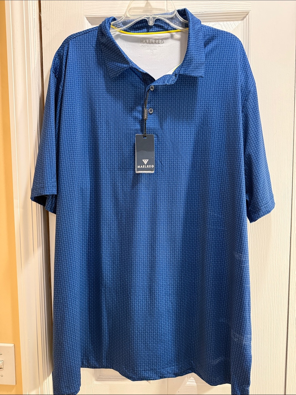 Marleg Men’s Textured Royal Blue Polo Shirt
